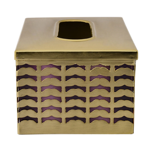 Servilletero de Metal hecho a mano de alta calidad, elegante contenedor de pañuelos clásico indio, hogar, oficina, restaurantes decorativos de lujo - Product Image 4