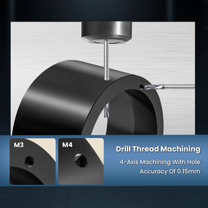 Servicios <span class=keywords><strong>de</strong></span> Torneado y Taladrado CNC <span class=keywords><strong>de</strong></span> 4 Ejes, Accesorios <span class=keywords><strong>de</strong></span> Adaptador <span class=keywords><strong>de</strong></span> Aluminio Personalizados y Componentes Industriales - Product Image 5