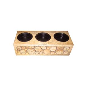 Best Quality Elegant Burnt White Antique Design Wooden Hand Carved <b>Tea</b> <b>Light</b> Candle Holder for Decor on All Occasion at Low Cost - Product Image 5