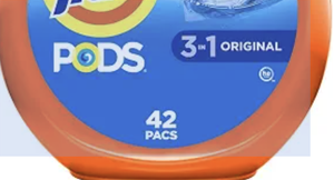 Paquetes de detergente para ropa PODS, quitamanchas 3 en 1, eliminador de olores, protector del color, 42 unidades, compatible con HE, aroma original - Product Image 1