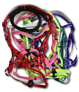 Brida de caballo acolchada Comfort Band Brida de caballo con color negro clásico Brida de caballo ajustable acolchada de PVC de alta calidad - Product Image 1