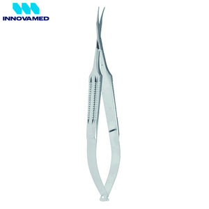 Ciseaux à micro-spring en acier inoxydable de 12 cm, outil de précision pour la beauté, les ongles et les travaux manuels, pour logo personnalisé sur les ongles par INNOVAMED - Product Image 3