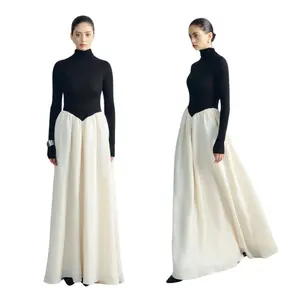 New Special Design GERDA PRINCESS DRESS Superstar Single Fabric Long Turtleneck Women's Dresses From WHITEANT Manufacturer