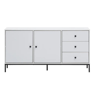 Minimalist Wooden <b>Cabinet</b> with Iron Base KTB68125 - Product Image 1