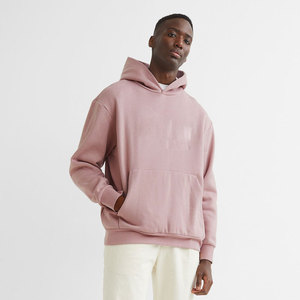 Sudadera con Capucha Oversize de Algodón 100% Pesado para Hombre, con Hombros Caídos, Lisa, Personalizable con Logotipo, Venta al por Mayor - Product Image 1