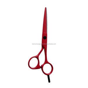Tijeras de acero inoxidable, color rojo, para el pelo - Product Image 2