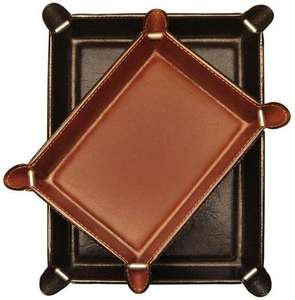 Bandeja de servicio de cuero de último diseño con mango de metal para el hogar, hotel y utensilios de cocina, bandeja para servir comida, logotipo personalizado - Product Image 5