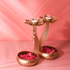 Diwali Metal decorativo colorido Urli latón Urli diseño personalizado para decoración Interior del hogar empresa de fabricación Local 2024 - Product Image 3