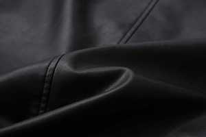 Veste en cuir d'hiver élégante pour hommes Logo noir personnalisable marque privée imperméable antibactérien de haute qualité toutes tailles - Product Image 5