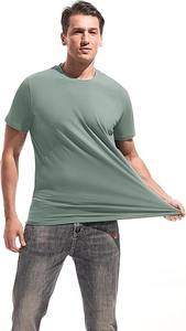 High Quality Breathable Plus Size <b>Men's</b> T-<b>Shirts</b> Casual Flannel Solid Color <b>Collarless</b> Plain Dyed Wholesale - Product Image 6