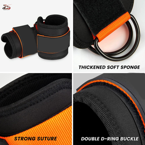 Sangles de cheville Accessoires réglables Gym Fitness Wear Exercice Sangles de cheville OEM Logo personnalisé Prix de gros du Pakistan - Product Image 5