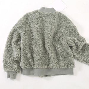 Otoño Invierno personalizado al aire libre a prueba de viento Zip up abrigos cortos de lana de las mujeres - Product Image 2