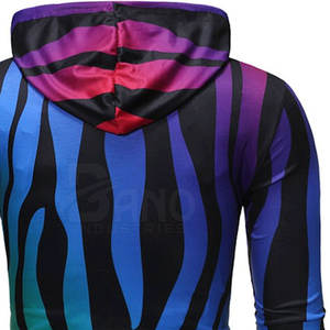 Sudadera con capucha de alta calidad para hombre, nueva moda callejera, diseño personalizado, estampado por sublimación, cremallera, invierno, talla 6XL, patrón sólido con capucha - Product Image 4