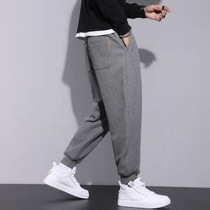 Pantalon de survêtement en polaire doublée Sherpa pour hommes, pantalon de survêtement chaud en laine épaisse thermique d'hiver - Product Image 4