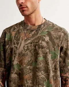 Camisetas Transpirables Ligeras de Buen Diseño con Manga Corta, Logotipo Personalizado, 100% Algodón, Lavado Vintage - Product Image 2