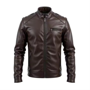 Chaqueta de Motociclista de Cuero para Hombre, Chaqueta de Motociclista con Diseño Elegante y Duradero para Motociclismo, Chaqueta Informal para Hombre - Product Image 4