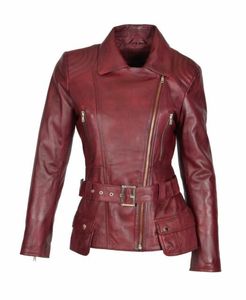 Chaqueta Bomber Vintage de alta calidad para mujer, cortavientos largo de piel de seda tejida transpirable para motocicletas al aire libre, acabado personalizado - Product Image 6