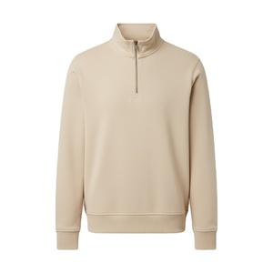 Personalizado de gran tamaño de los hombres Puff chaqueta con capucha de lana de la cremallera del medio pecho 3D Digital en relieve de impresión de ajuste suelto bordado sudaderas con capucha - Product Image 1