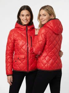 Chaqueta Acolchada de Invierno para Mujer, con Bolsillos con Solapa, Capucha Acolchada, Ligera, Aislante, Corta, Venta al por Mayor - Product Image 5