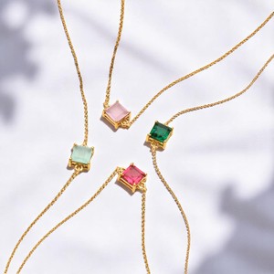 Tanzanite Quartz carré à facettes 8x6mm bijoux à bricoler soi-même plaqué or réglage fin pendentifs breloques connecteur fabrication de bijoux approvisionnement - Product Image 2