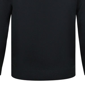 Wholesale 100% Cotton Men's Mock Neck <b>Sweater</b> Brown Stripe Anti-Wrinkle Breathable Winter Outfit Customizable Front Properties - Product Image 6