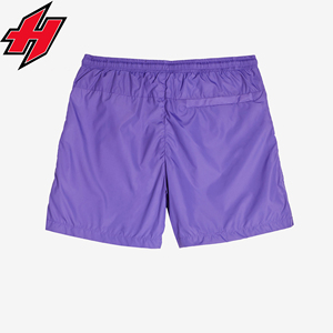 Short cargo d'été en nylon spandex de couleur unie personnalisé Vente en gros Vêtements de plage imperméables Taille élastique Lettres imprimées Service OEM - Product Image 4