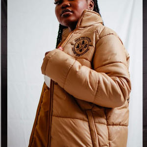 New Arrival Custom Embroidered Logos Hot <b>Women</b> Puffer <b>Jackets</b> <b>Waterproof</b> <b>Winter</b> Bomber Bubble <b>Jackets</b> - Product Image 2