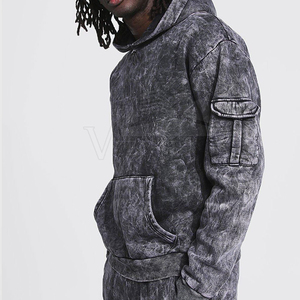 Survêtements évasés personnalisés de haute qualité délavés à l'acide Survêtement d'hiver décontracté XL pour hommes - Product Image 3