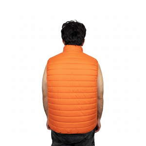 Gilet matelassé sans manches décontracté, résistant à l'eau, poche, fermeture éclair, coton, veste matelassée pour homme - Product Image 2