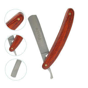 Navaja de afeitar plegable para barbería, navaja de afeitar de filo recto para peluquería, soporte para cuchillos de peluquería y estilismo. - Product Image 4