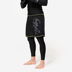 Pantalones cortos de entrenamiento físico de último diseño, ropa de gimnasio con impresión en Color sólido, pantalones cortos de boxeo MMA al por mayor, ropa de artes marciales - Product Image 2