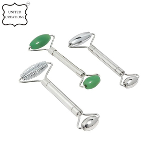 OEM Stainless Steel <b>Face</b> Roller Metal Roller Head <b>Massager</b> Textured Facial Roller <b>Massager</b> - Product Image 2