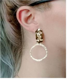 2020 Canada mode femmes USA botanique fleur boucles d'oreilles bijoux élégant deux tons tempérament en gros indien automne bijoux - Product Image 2