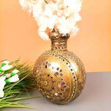 แจกันดอกไม้ตกแต่งอลูมิเนียมโลหะตกแต่งแบบกําหนดเองที่ทันสมัยมีแจกันโลหะออกแบบพื้นที่ดีที่สุด - Product Image 6