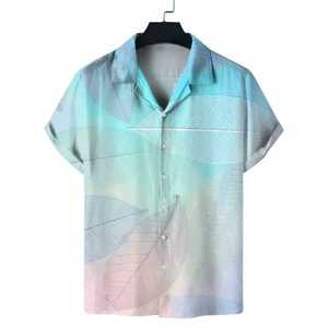T-shirts imprimés à manches courtes pour hommes, vêtements de plage, haute qualité, nouvelle collection, meilleur design, t-shirts unis brillants - Product Image 2