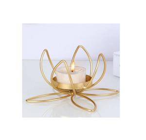 Porte-bougie en métal, finition qui apporte une touche de style et améliore la réflexion de la lumière - Product Image 3