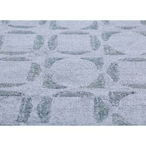 Alfombra Azul Azalea Anudada a Mano de Lana y Seda de Bambú con Patrón Geométrico y Abstracto para el Hogar o la Habitación de Adolescentes Modelo Aiwb-13024 - Product Image 3