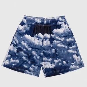 Pantalones cortos de verano informales para hombre Color sólido All-Over Graphic Sublimation Printed Mesh 100% Cotton - Product Image 5