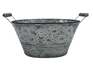 Jardinière en métal galvanisé avec support en fer Grossiste Jardinière en métal galvanisé pour sol et balcon Articles de jardin - Product Image 4