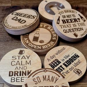 Dessous de verre carrés en liège sous-verres épais en bois 4x4 pouces pour cuisine Restaurant maison Bar café fournitures de mariage - Product Image 1