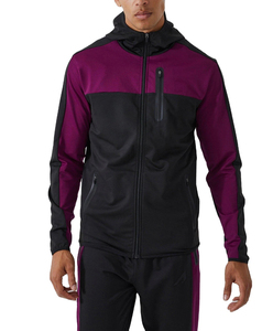 Fabricantes de ropa de aduanas Unisex sólido liso algodón poliéster cremallera pantalones de chándal y Sudadera con capucha conjunto chándal hombres - Product Image 2