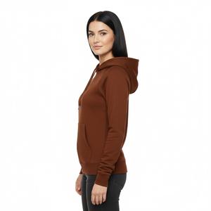 Sudadera con Capucha Premium Marrón 2026 para Mujer, Estilo Urbano, de Alta Calidad, de Algodón y Felpa, Oversize, Ajustada - Product Image 3