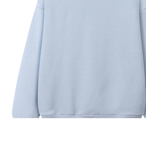 Sweat-shirt à col rond personnalisé avec logo brodé, en coton de haute qualité, confortable, streetwear tendance, unisexe, vente en gros - Product Image 3