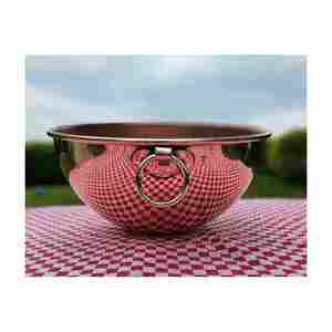Bol de mélange en cuivre lourd de haute qualité Top vente artisanat indien écologique bol en métal Durable pour Camping Direct Inde - Product Image 5