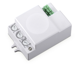 Rilevatore a microonde da incasso per soffitti o apparecchi di illuminazione, portata 8 m. (GSC 1403692) - Product Image 1