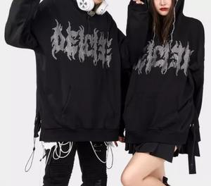 Pull à capuche unisexe avec strass et fermeture éclair - Product Image 4