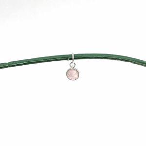 สร้อยคอเพชรรูปกุหลาบควอตซ์ทรงกลมขอบ6มม. ทำจากพลอยสเตอร์ลิงทำมือทำด้วยมือทำด้วยมือสำหรับเป็นของขวัญเครื่องประดับ - Product Image 5