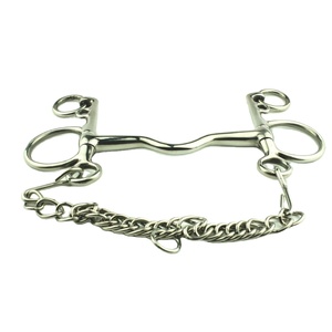 Offre Spéciale sur l'équipement de sellerie Acier inoxydable 20 mm Weymouth Curb Horse Bits Custom Made Weymouth Horse Bits avec chaîne - Product Image 1