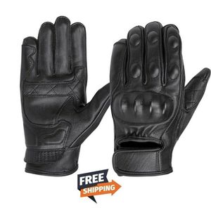 Guantes de verano para carreras de motos, talla XS a 5XL, armadura de cuero blanco - Product Image 2
