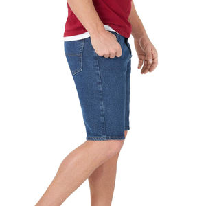 Short en jean de haute qualité pour hommes-Short de course de gymnastique en coton biologique solide et écologique avec logo et taille personnalisables - Product Image 6